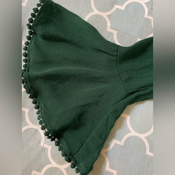 Xhilaration - Women's Green V-Neck Long Sleeve and Tie Dress (NWT) - Picture 4 of 7